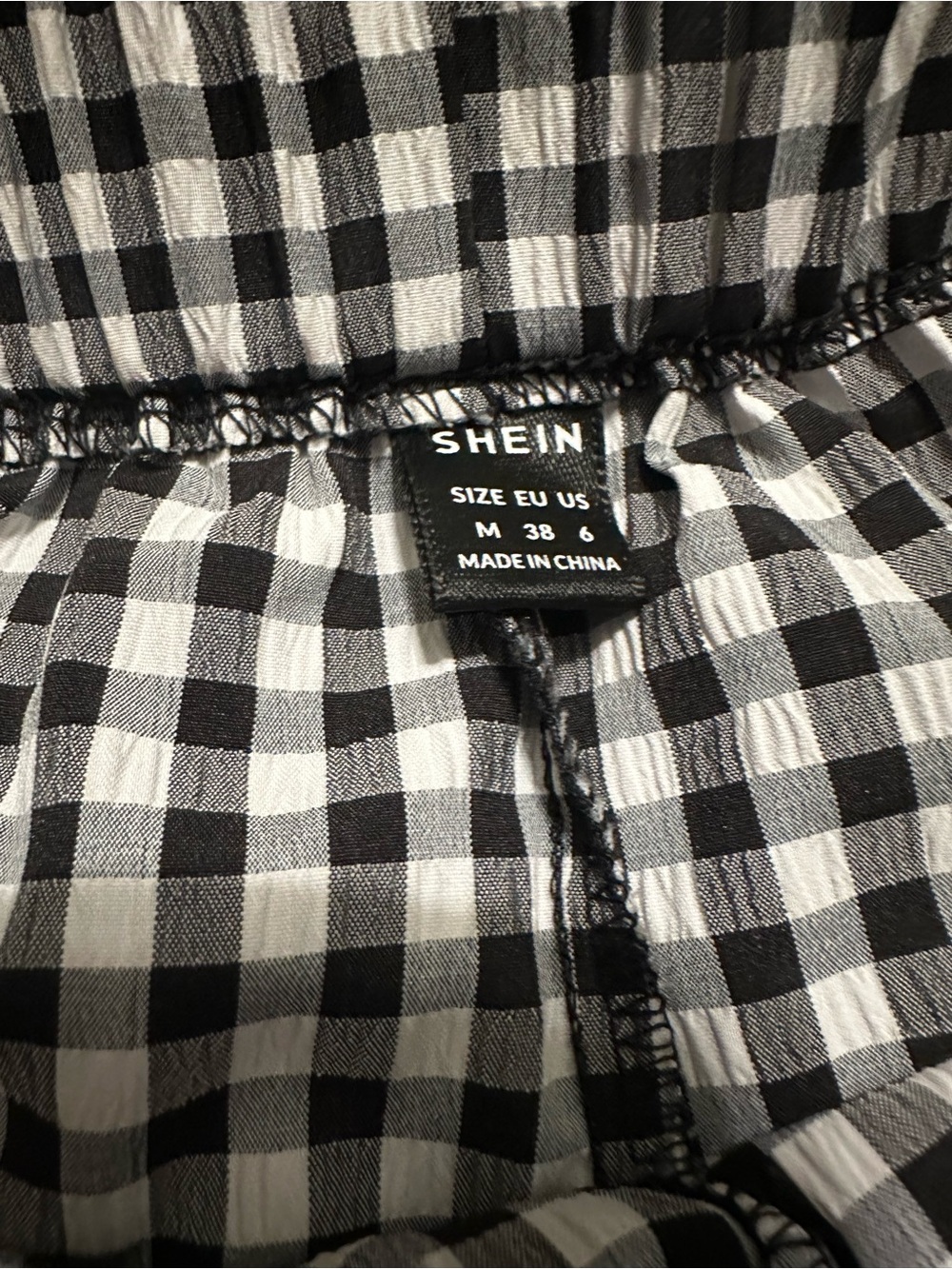 ⭐️ Gingham Elastic-Waist Women’s Shorts bundle- Black, Purple, Blue, pink - Picture 5 of 6